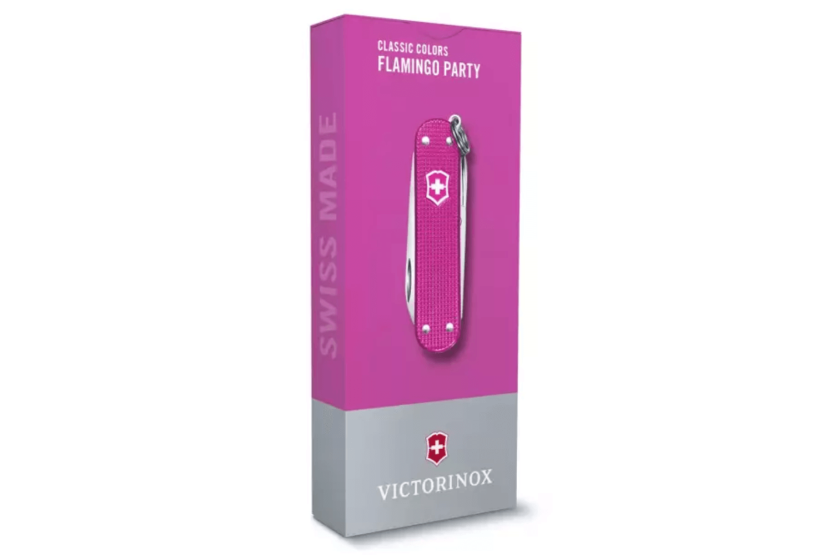 Navaja Suiza Victorinox Classic Alox Colors Flamingo Party 58mm 5 funciones