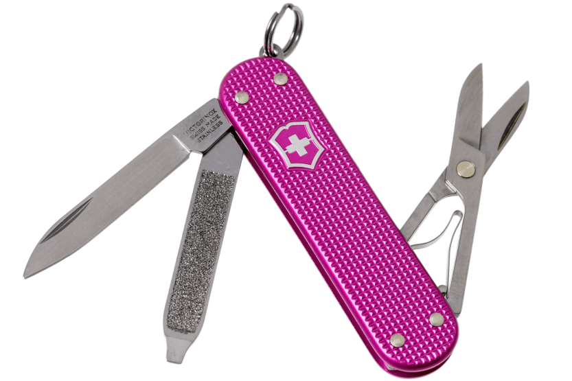 Victorinox Swiss Pocket Knife Classic Alox Colors Flamingo Party 58mm 5 funktioner