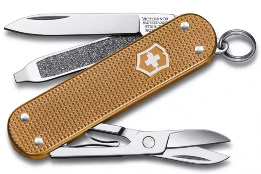 Victorinox Swiss Pocket Knife Classic Alox Colors Wet Sand 58mm 5 functions