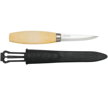 Mora 106 täljkniv 8,2cm kolblad björkhandtag + fodral