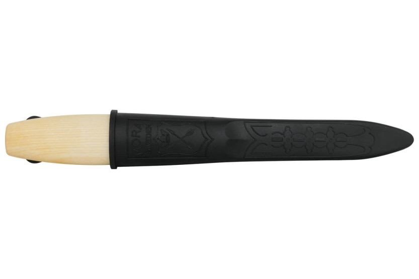Mora 106 vleesmes 8.2cm carbon mes berken handvat + koffer
