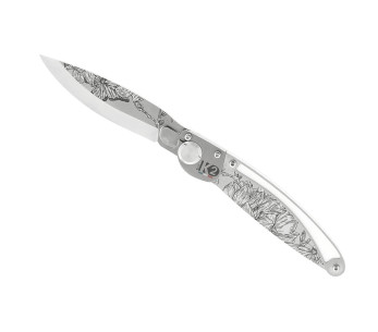 K2 Elegance K2.22M taittoveitsi 11.5cm magnolia ruostumattomasta teräksestä valmistettu kahva + mokkanahkainen tuppi