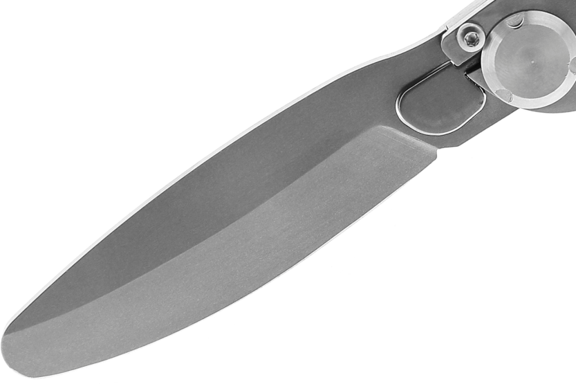 K2 Kids folding knife 812172 stainless steel handle with dinosaur décor 9.5cm + suede sheath