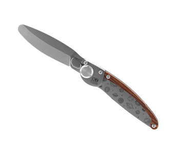 K2 Kids 812174 Navaja plegable con mango de acero inoxidable con motivo de planetas de 9,5 cm + funda de ante