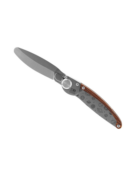 Klappmesser K2 Kids 812174 Edelstahlgriff mit Planetendekor 9,5cm + Wildlederetui
