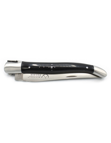 Coltello pieghevole Village Laguiole 12 cm manico in corno con bolster