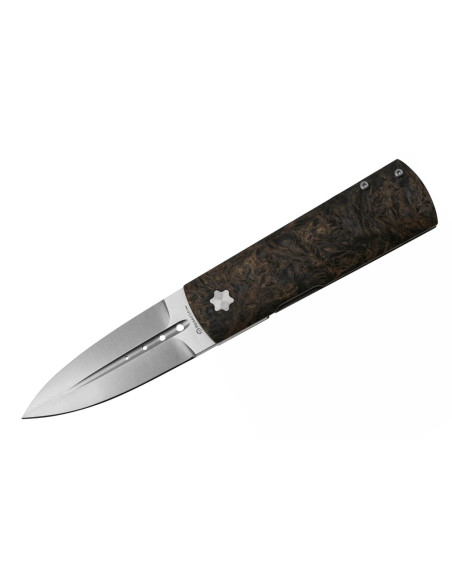 Maserin DAGA 372.G foldekniv 9,5 cm med håndtak i karbonfiber og titan i gull