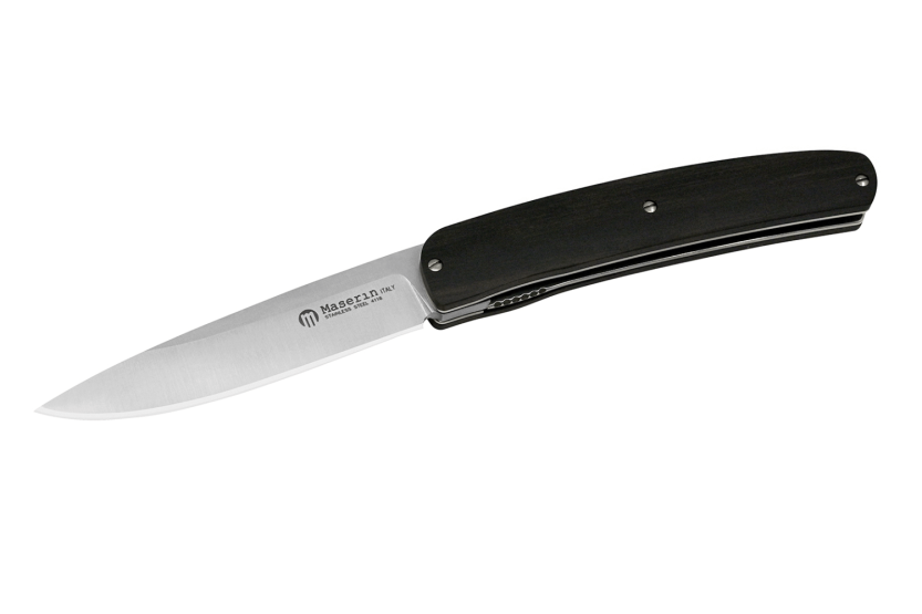 Maserin Mini Gourmet 381.EB fällkniv 10 cm med ebenholtshandtag och slida