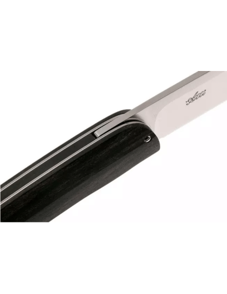 Maserin Mini Gourmet 381.EB vouwmes 10cm ebbenhouten handvat met schede