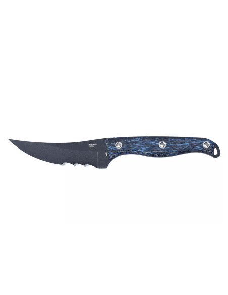 CRKT Clever Girl 2709B.CR veitsi, 11.6cm puolihammastettu terä, sininen ja musta G10 kahva + tuppi