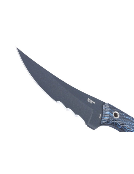 CRKT Clever Girl 2709B.CR mes, 11.6cm half-gekarteld lemmet, blauw en zwart G10 handvat + schede