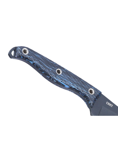 CRKT Clever Girl 2709B.CR knife, 11.6cm semi-serrated blade, blue and black G10 handle + sheath