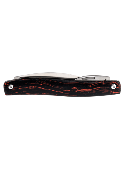 CRKT Forebear 4810.CR foldekniv med dobbelt blad G10-håndtak, rød og svart, 9 cm