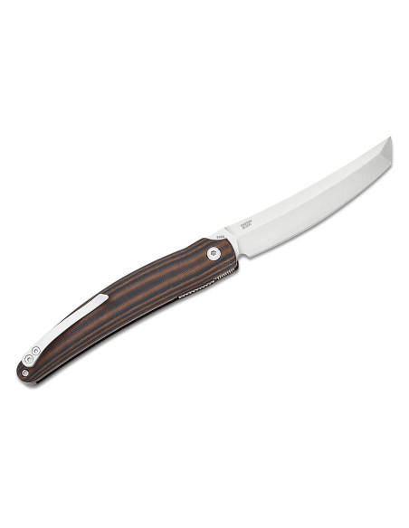CRKT Ancestor 5930.CR taittoveitsi 11.7cm musta ja ruskea G10 kahva