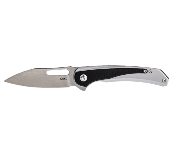 CRKT Padawan 6075.CR fällkniv 10,5 cm i rostfritt stål och svart G10-handtag + fickklämma