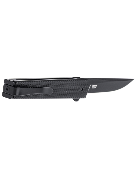 CRKT CEO Microflipper 7081D2K.CR taittoveitsi 8cm musta alumiinikahva + taskuklipsi