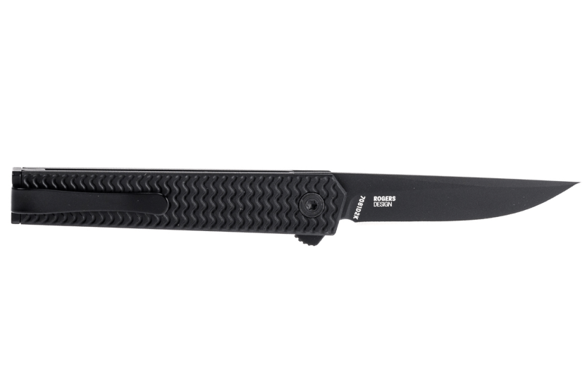 CRKT CEO Microflipper 7081D2K.CR foldekniv 8 cm sort aluminiumsskaft + lommeclips