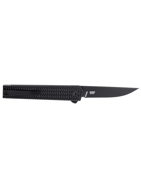 CRKT CEO Microflipper 7081D2K.CR navaja plegable 8cm mango de aluminio negro + clip de bolsillo
