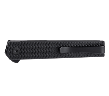 CRKT CEO Microflipper 7081D2K.CR navaja plegable 8cm mango de aluminio negro + clip de bolsillo 2