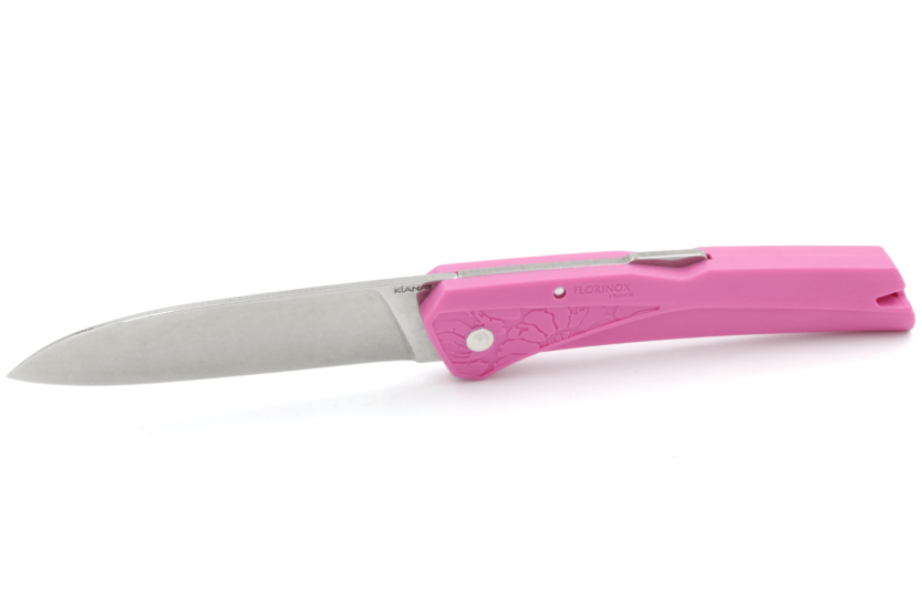 Coltello pieghevole Florinox Kiana 11,3 cm manico in poliammide/fibra di vetro rosa