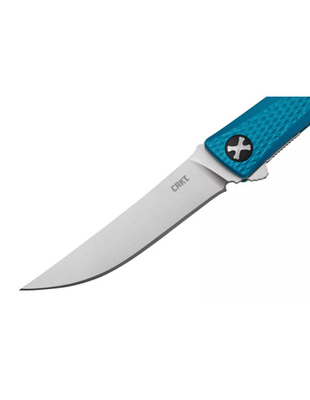 CRKT Kalbi 7540 foldekniv 10,2 cm med blått aluminiumshåndtak