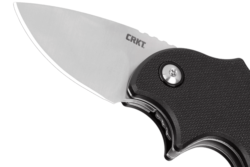 Navalha dobrável CRKT Orca 7930 com cabo preto em nylon/fibra de vidro 7,5 cm
