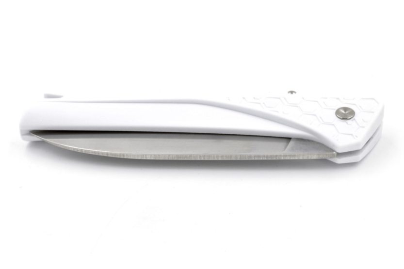 Coltello pieghevole Florinox Kiana 11,3 cm manico in poliammide/fibra di vetro bianco