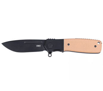 CRKT Homefront K245BKP navaja plegable hoja negra mango G10 marrón 9.8cm