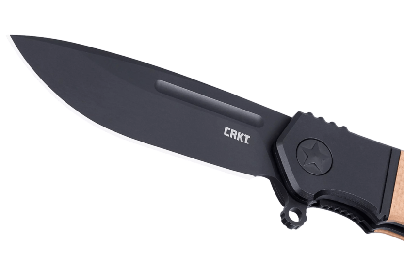 CRKT Homefront K245BKP navaja plegable hoja negra mango G10 marrón 9.8cm