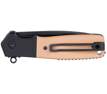 CRKT Homefront K245BKP coltello pieghevole lama nera manico marrone G10 9,8 cm 2