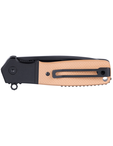 CRKT Homefront K245BKP folding knife black blade brown G10 handle 9.8cm