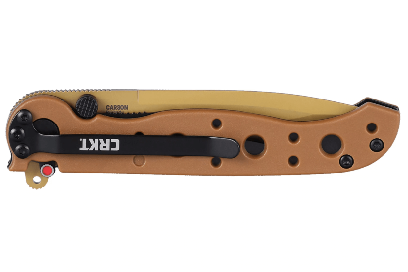 Faca dobrável CRKT M16-01DZ 1601DZ com cabo de nylon / fibra de vidro para deserto 10cm