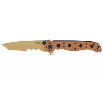 Vouwmes CRKT M16-10DZ 1610DZ tanto lemmet halfgekarteld nylon handvat / glasvezel desert 10cm