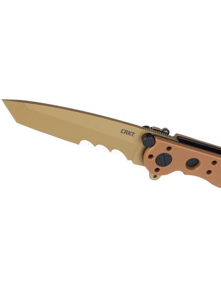 Foldekniv CRKT M16-10DZ 1610DZ tantoklinge halvtandet nylonhåndtag / glasfiberørken 10cm