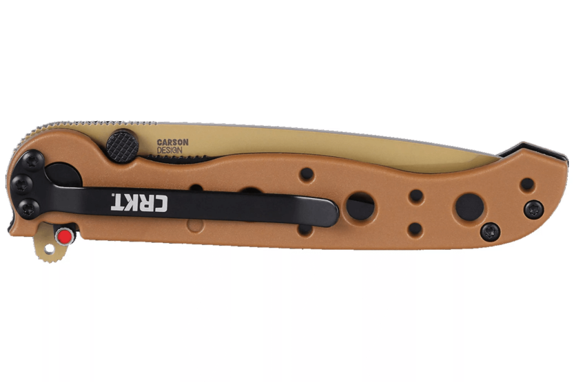 Foldekniv CRKT M16-10DZ 1610DZ tantoklinge halvtandet nylonhåndtag / glasfiberørken 10cm