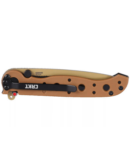 Vouwmes CRKT M16-10DZ 1610DZ tanto lemmet halfgekarteld nylon handvat / glasvezel desert 10cm