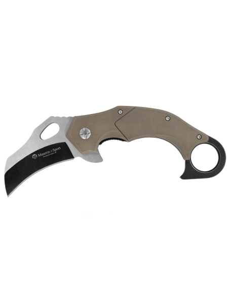 Maserin Karambit 42013 brun G10-håndtak foldekniv 13,5 cm