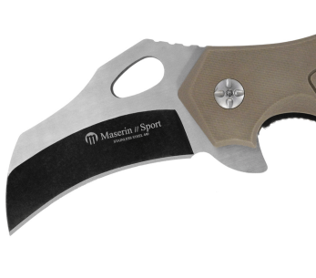 Maserin Karambit 42013 brun G10-håndtak foldekniv 13,5 cm 2