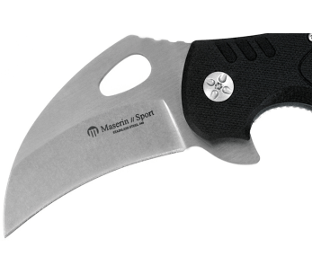 Cuchillo plegable Maserin Karambit 42014 mango G10 negro 13.5cm 2