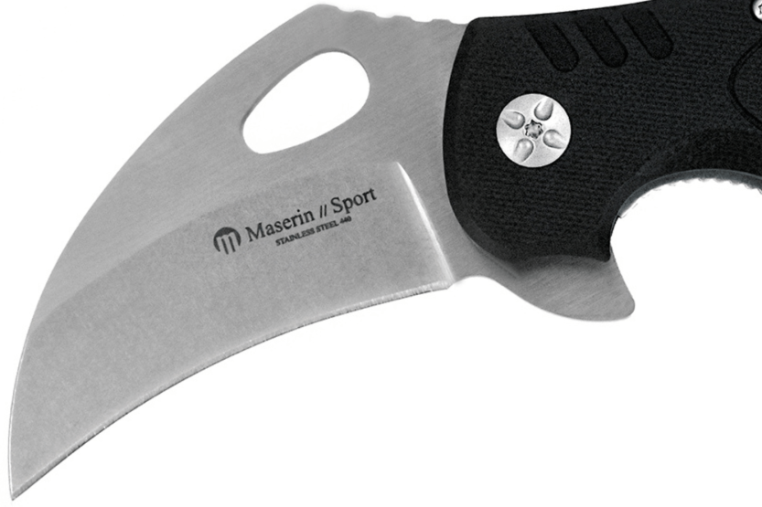 Maserin Karambit 42014 sort G10-håndtag 13,5 cm foldekniv