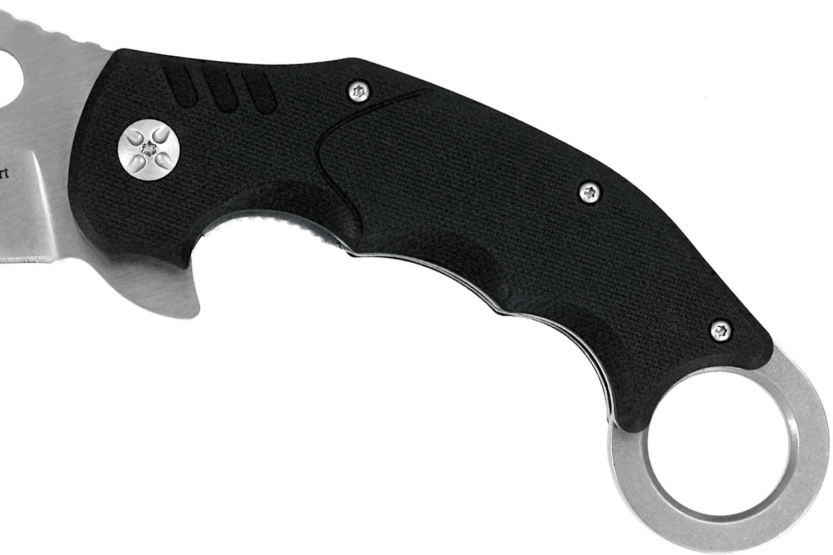 Cuchillo plegable Maserin Karambit 42014 mango G10 negro 13.5cm