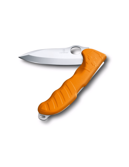 Victorinox Hunter Pro M Vouwmes 13.6cm Oranje Polyamide Handvat + Khaki Canvas Etui