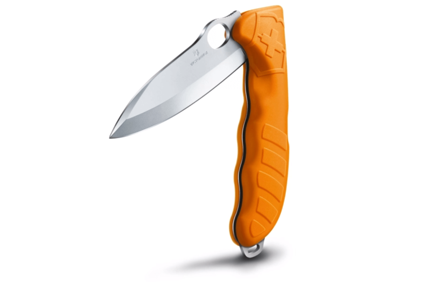Victorinox Hunter Pro M Enhandsfällkniv 13,6 cm orange polyamidhandtag + kaki canvasfodral