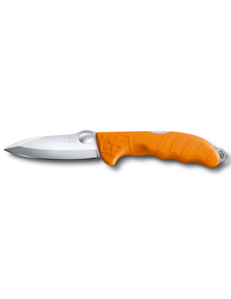 Victorinox Hunter Pro M One Hand foldekniv 13,6 cm orange polyamidhåndtag + khaki lærredsetui