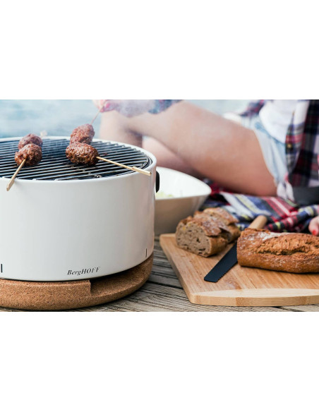 Tragbarer Grill Leo weiß Berghoff ø35cm