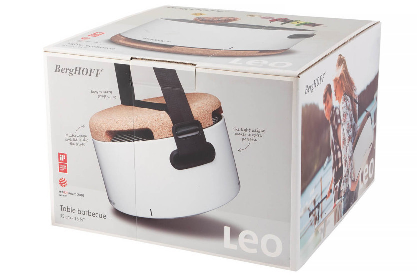 Barbacoa portátil Berghoff Leo blanca ø35cm