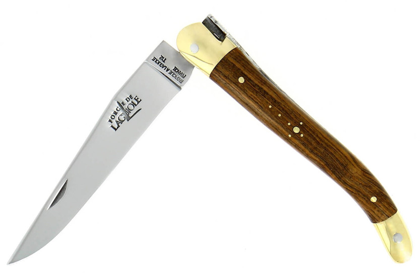 Forge de Laguiole fällkniv 11cm pistaschhandtag mässingsbultar