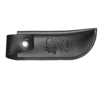 Käsintehty Windmühlenmesser for Ibex 100 veitset mustasta naudannahasta 16cm