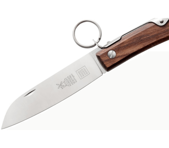 Coltello pieghevole fatto a mano Windmühlenmesser Ibex 100 manico in noce 14 cm 2