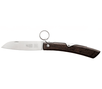 Windmühlenmesser Ibex 100 käsintehty taittoveitsi 14cm savustettu tammi kahva